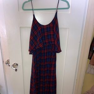 Flannel Maxi Dress